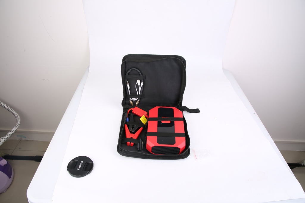 1Pc Portable Car Jump Starter Air Compressor 1500A 400PSI Car Battery Charger Jump Starter Power Bank LED Flashlight Digital Tire Inflator For 4.0L Gasoline Or 2.0L Diesel Engine