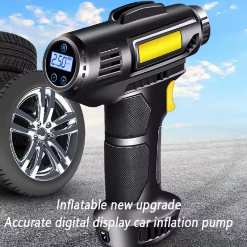 Car Tire Inflator  Wireless Intelligent Digital Display Portable Handheld Car Inflator  Bicycle