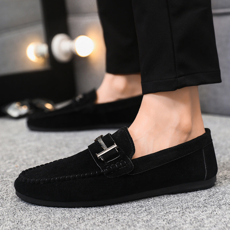 Men's Handmade Soft Sole Casual Low-Cut Round-Toe Slip-On Loafers