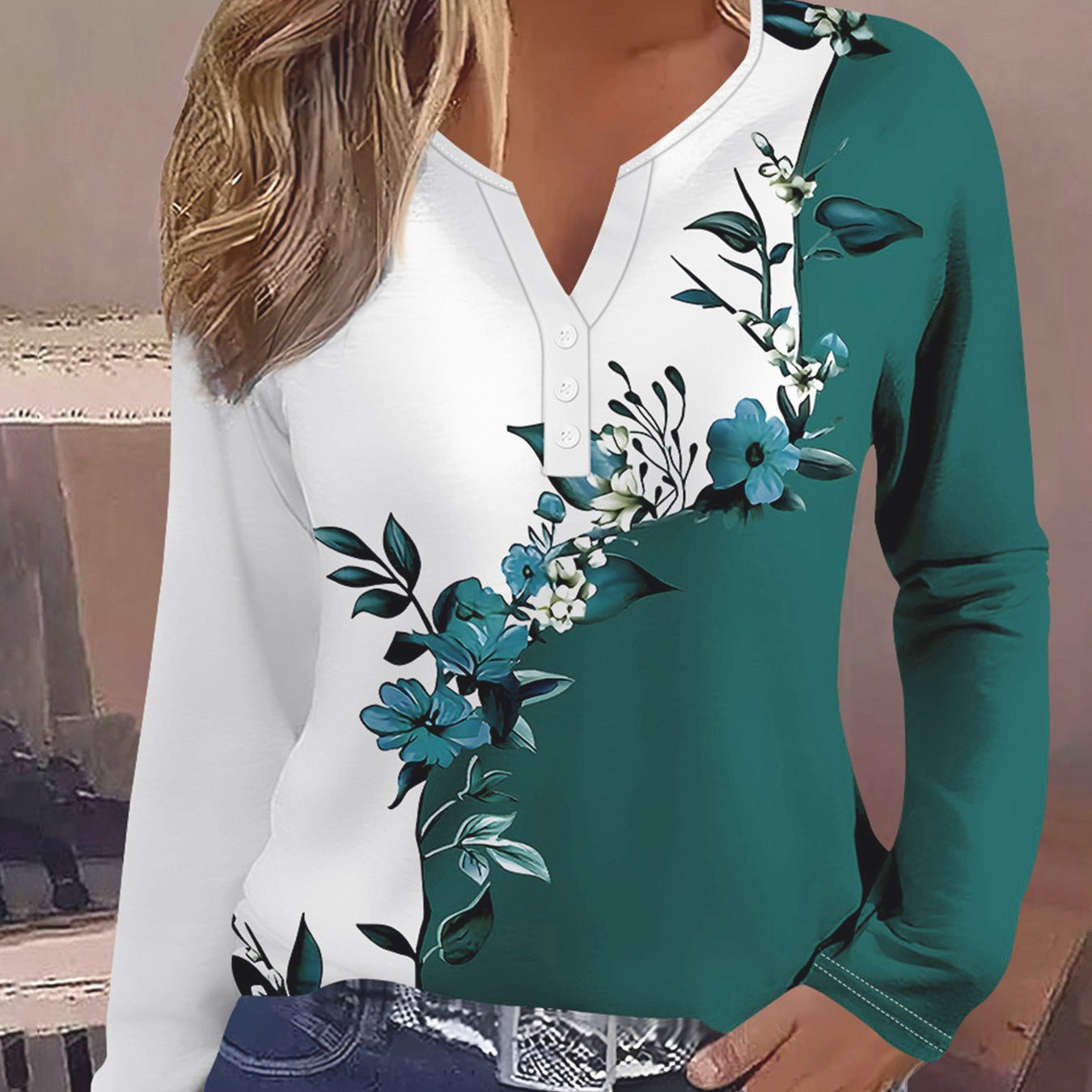 European And American Leisure All-match Fashion Trendy Long Sleeve