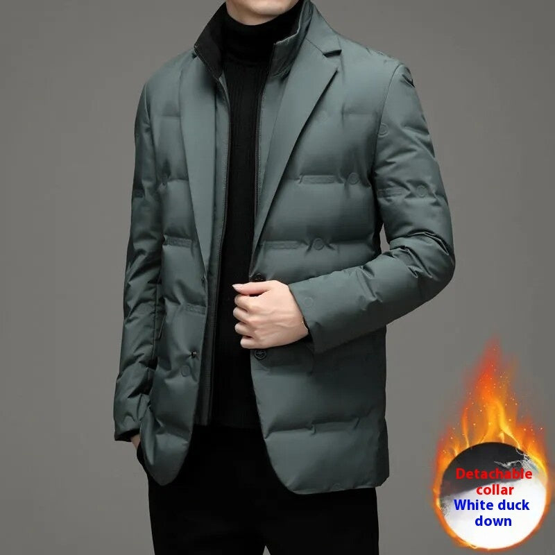 Fake Two-piece Suit Down Jacket Business Men