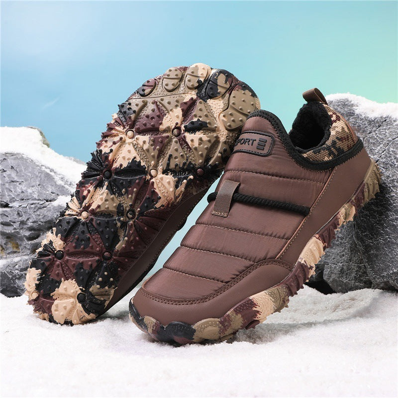 Snow Boots Outdoor Couple Leisure Non-slip Anti-velvet Warm Cotton Shoes